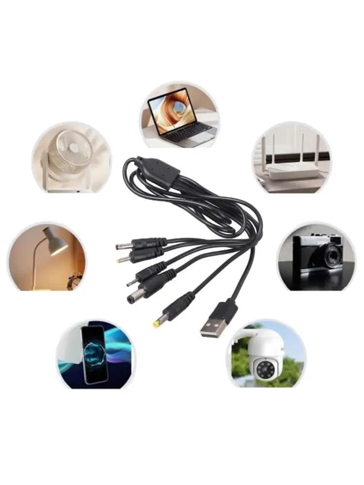 

652F USB 5 В Кабель питания для зарядки Быстрый разъем USB 5 В до 5,5x2,1 мм 4,0x1,7 мм