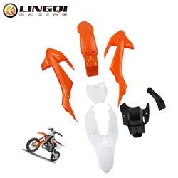 LINGQI RACING KT50 Motorcycle Fairing Set Body Kit Plastic Fender Mudguard For China KT 50 DB20 SENIOR JUNIOR Mini Dirt Bike
