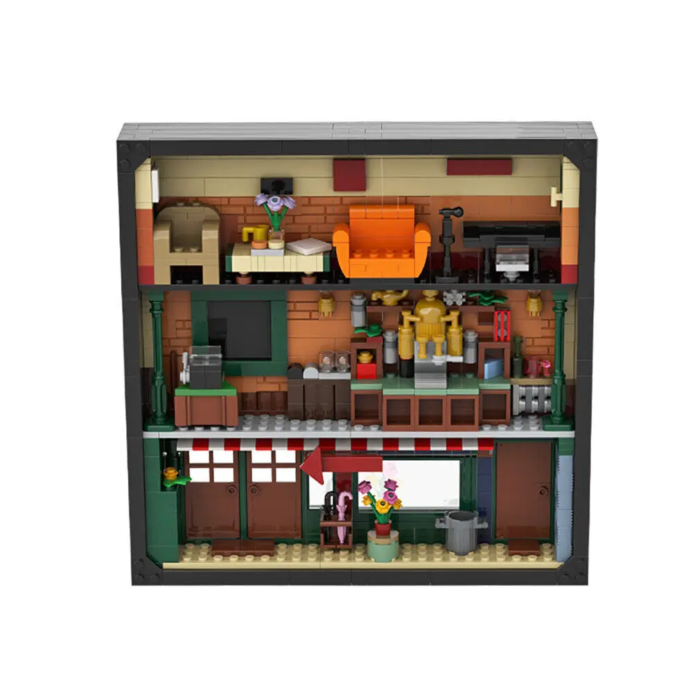 Koffiehuis In Fotolijstbouwspeelgoed Uit Tv-Serie 688 Stukken Moc Bouwen