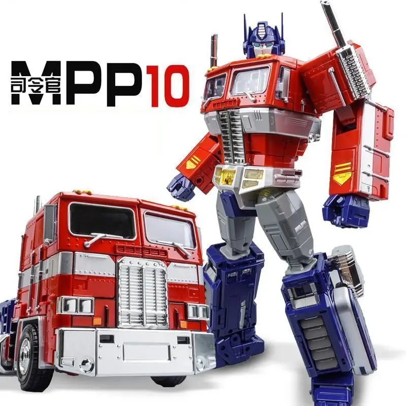 YOUHU MPP10 Transformation Toys Optimus Weijiang Black Apple G1 Flat Head Column OP Commander Deformation Robot Car Model SS38