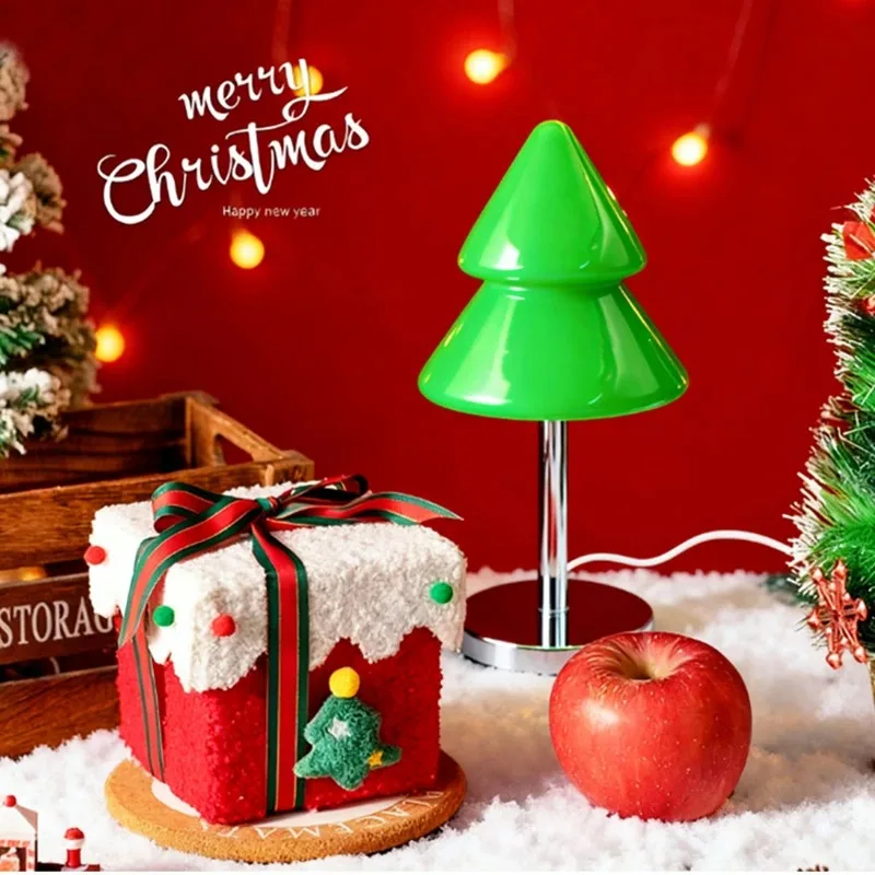 

Настольная лампа Атмосфера Лампа Прикроватная лампа Украшение Рождественский праздник Ретро Красная Шапочка Креативная бесшумная древняя спальня