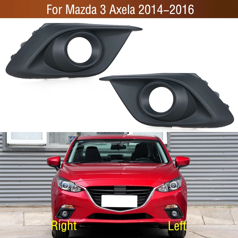 

For Mazda 3 Axela BM M3 2014 2015 2016 Car Front Bumper Fog Light Lamp Trim Cover Frame Grille Foglamp Lid Bezel Hood