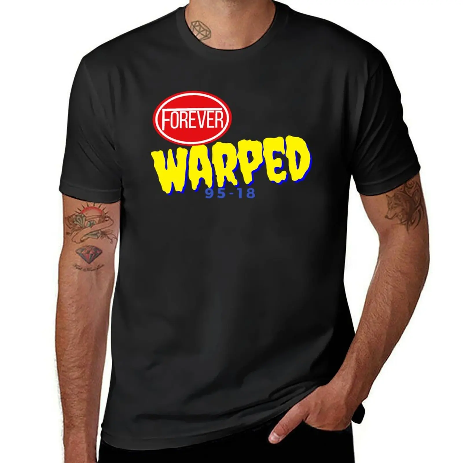 Forever Warped T-Shirt anime hippie clothes blacks t shirts for men graphic