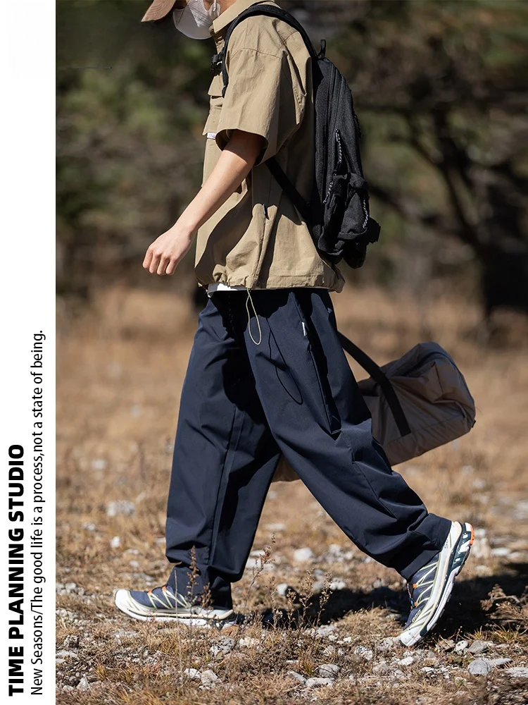 

Retro Loose Casual Men's Work Pants Mountain Series Functional Sle Long Pants Spring 2025 Youth Active Leisure Trousers