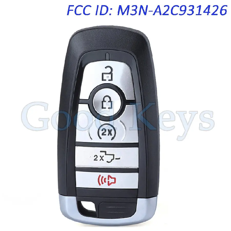 KEYECU M3N-A2C931426 Remote Key Fob for Ford F-150 F-250 F-350 Raptor 2017 2018 2019 2020 2021 2022 2023 164-R8185 164-R8166