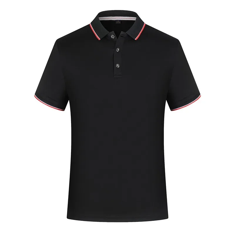 ملابس عمل صيفية سريعة الجفاف بطية صدر ، قميص بولو موحد مخصص ، شعار مطبوع بأكمام قصيرة ، ملابس عمل من المصنع ، سوبر ماركت