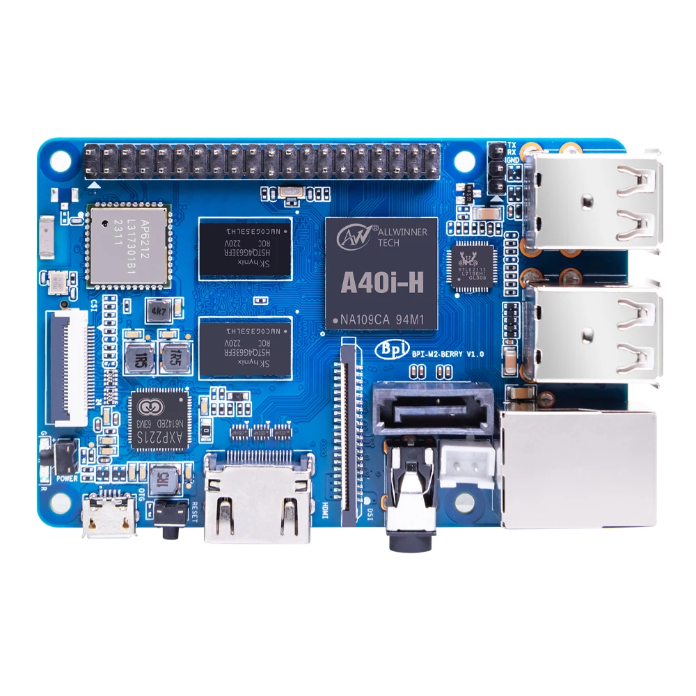 

Banana Pi BPI-M2 Berry With Metal Case Power Allwinner A40i Quad-core -a7 Cpu 1gb Ddr3 With Sata Bt4.0 Run Android 6.0