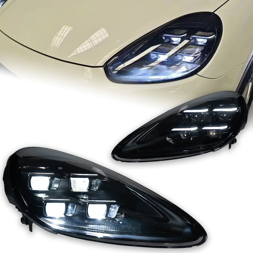Head Lamp For Porsche Cayenne 2011-2018 LED Headlight Projector Lens Dynamic Signal Head Lamp Front Drl Automotive Accessories