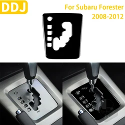 Car Accessories Plastic Piano Black Interior Gear Panel Trim Sticker Decoration For Subaru Forester 2008-2012