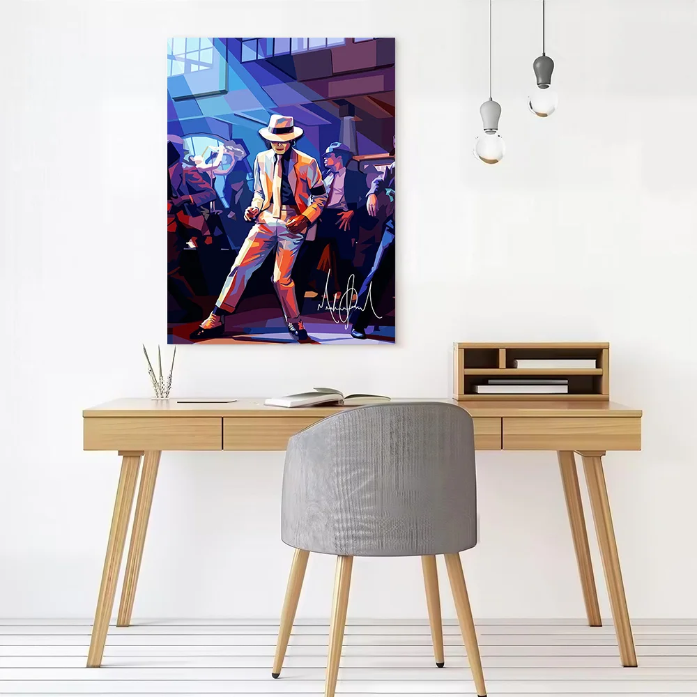 Michael Jackson Potrait Printed Canvas Poster Personalized High Quality Wall Art Paintings for Home and Decoration Painting Room