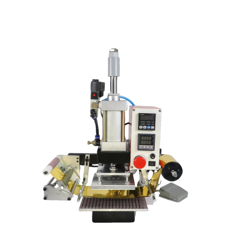 High digital pneumatic leather marking bronzing machine leather Logo bronzing machine