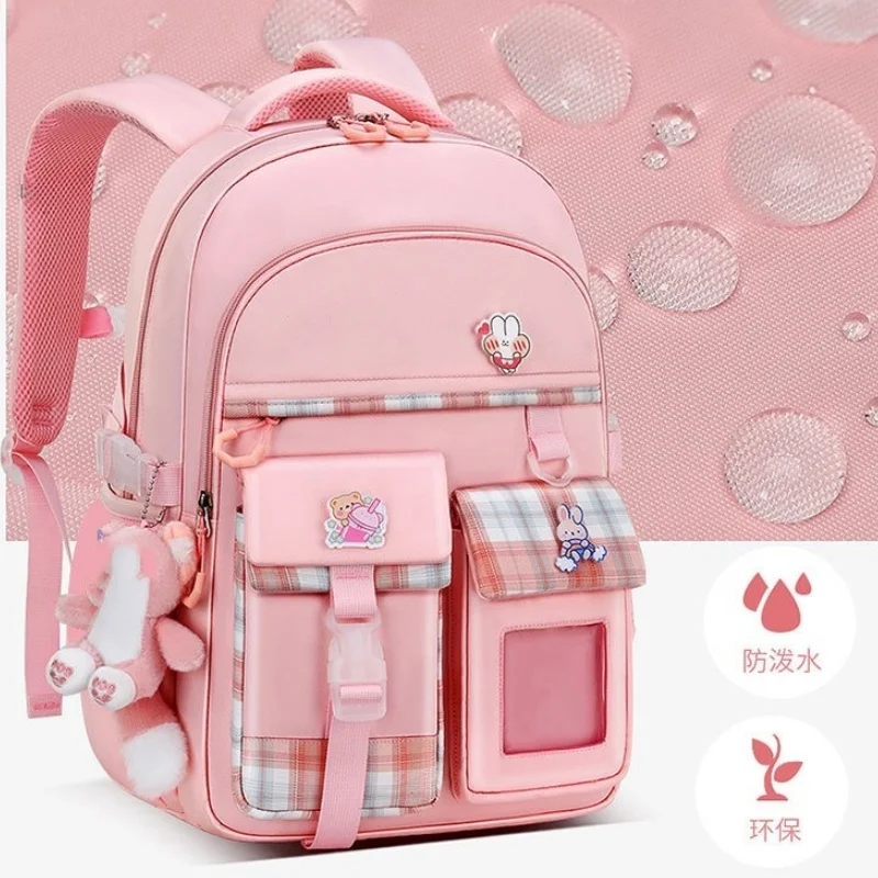 Casual Female Schoolbag Lightweight Spine Backpack Children's with Tutoring Bag Primary and Secondary School Students