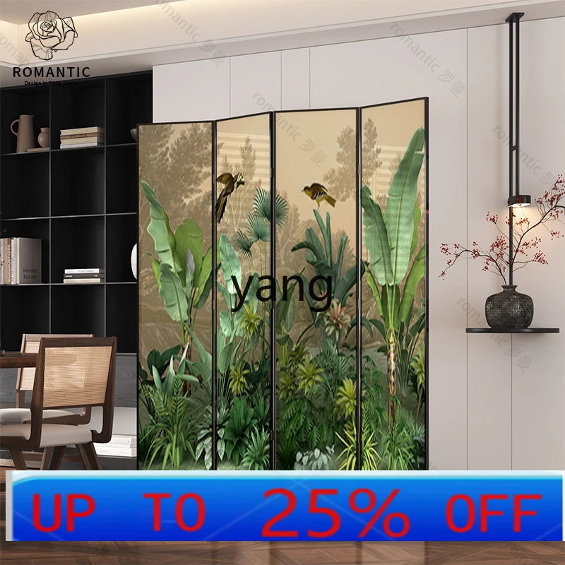 LTT retro screen partition living room folding removable blocking home home folding screen