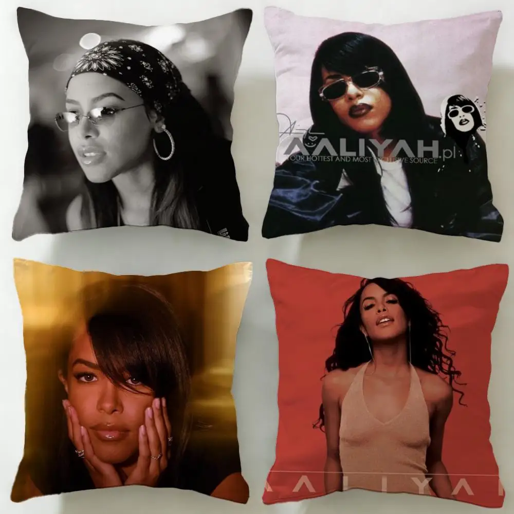 Kissenbezug mit klassischer Sängerin Aaliyah, weicher und leicht zu waschender Kissenbezug – vielseitig einsetzbar für Couch, Bett, Reisen und Büro