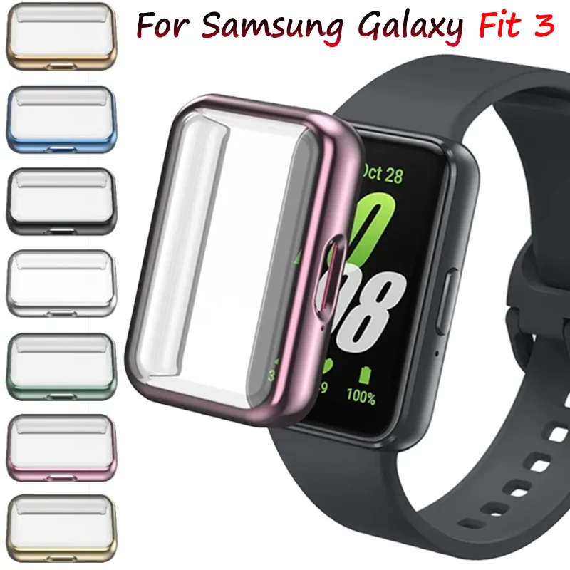 Soft TPU Case For Samsung Galaxy Fit 3 Full Coverage Bumper Screen Anti-falling Protector Shell Samsung Fit 3 Correa Accessories