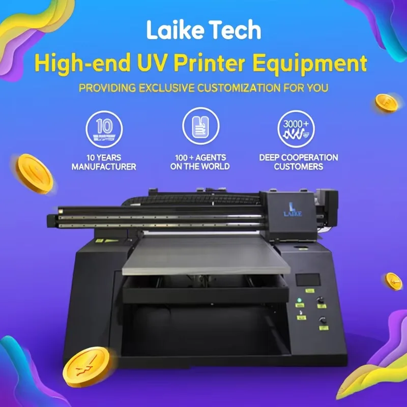 

UV DTF Printer with Xp600 Dtf Inkjet Printers Uv Flatbed Roll to Roll Dtf Machine Sticker Printer
