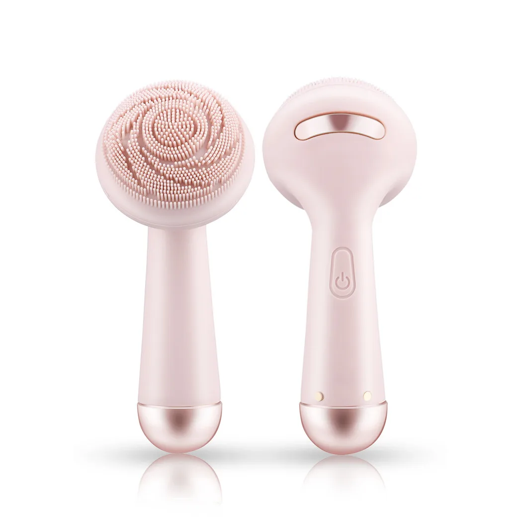 Nettoyeur de brosse faciale électrique en Silicone, rouleau de Vibration, Instrument de Massage des pores, outil de beauté étanche et Rechargeable