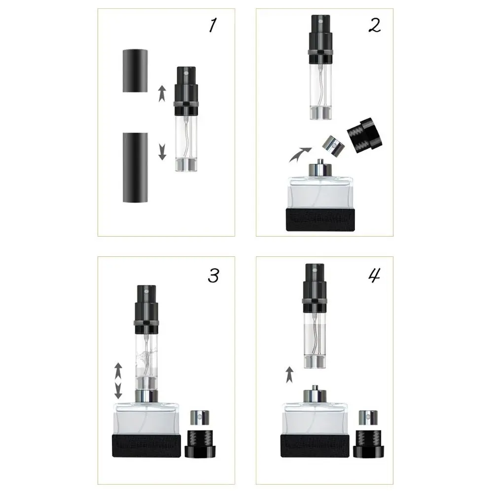 Met Ultrale Fijne Mist Parfum Fles Nieuwe Voering Glas Lederen Spuitfles Hervulbare Protable Geurcontainer Reizen