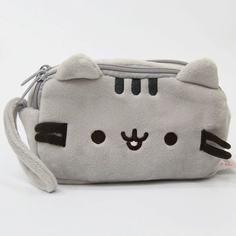 Pusheen pojemne torby do przechowywania portmonetek Anime Fashiojn zamek błyskawiczny klucz do makijażu kreskówka torebka na przyjęcie urodzinowe