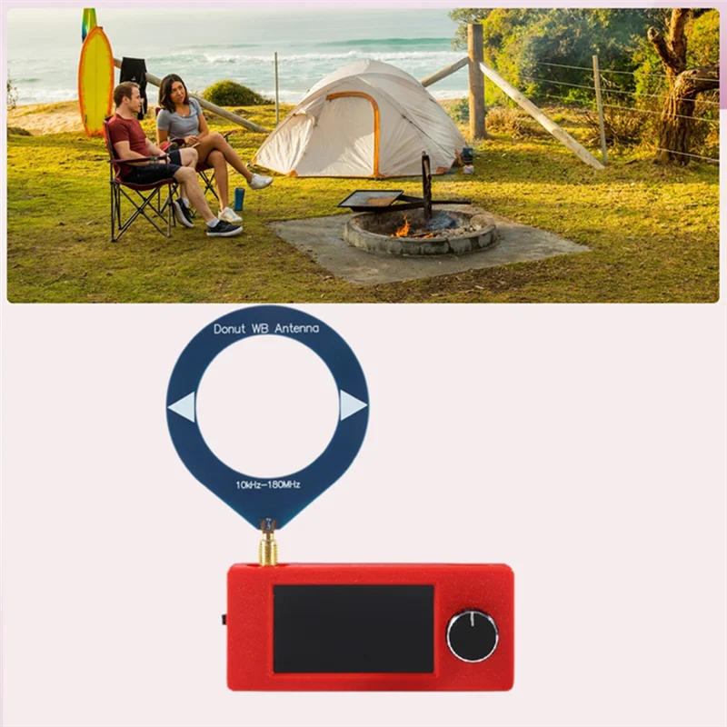 ABSY LSB USB AM FM راديو الجيب 1.9 بوصة IPS شاشة SI4732 راديو صغير 10-180 ميجا هرتز SMA واجهة حلقة هوائي #2