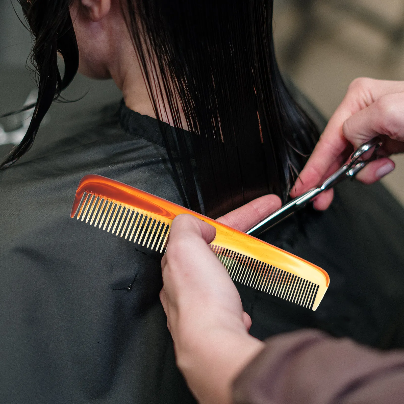 Professional Dual-Teeth Hair Cutting Comb for Barber Salon Styling Fine Tooth Dense Sparse Teeth Men Beard Trimming Comb - view 2
