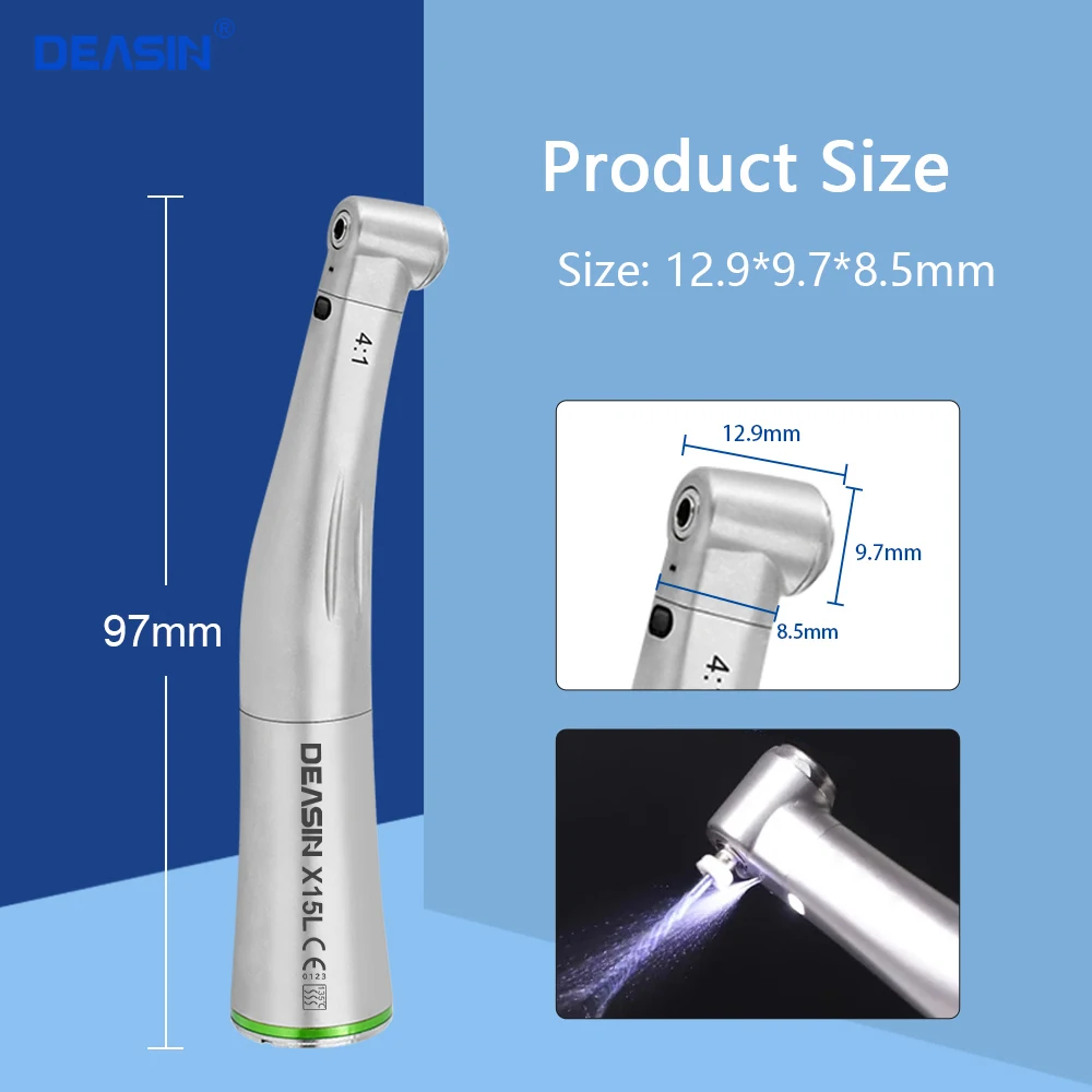 Dental Contra Angle 4:1 16:1 10:1Handpiece Fiber Optic X15L / X12L/ X10L Low Speed Handpiece Dentist Endodontic Equipment