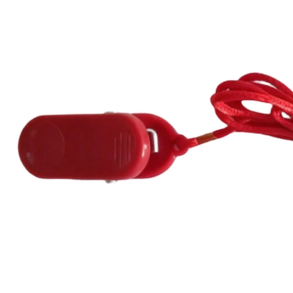 /Treadmill /Safety /Key Stop Switch 2 Pack Red Trapezoid Sloped Insert With Pull Cord And Clip For Running Fitness Equipment