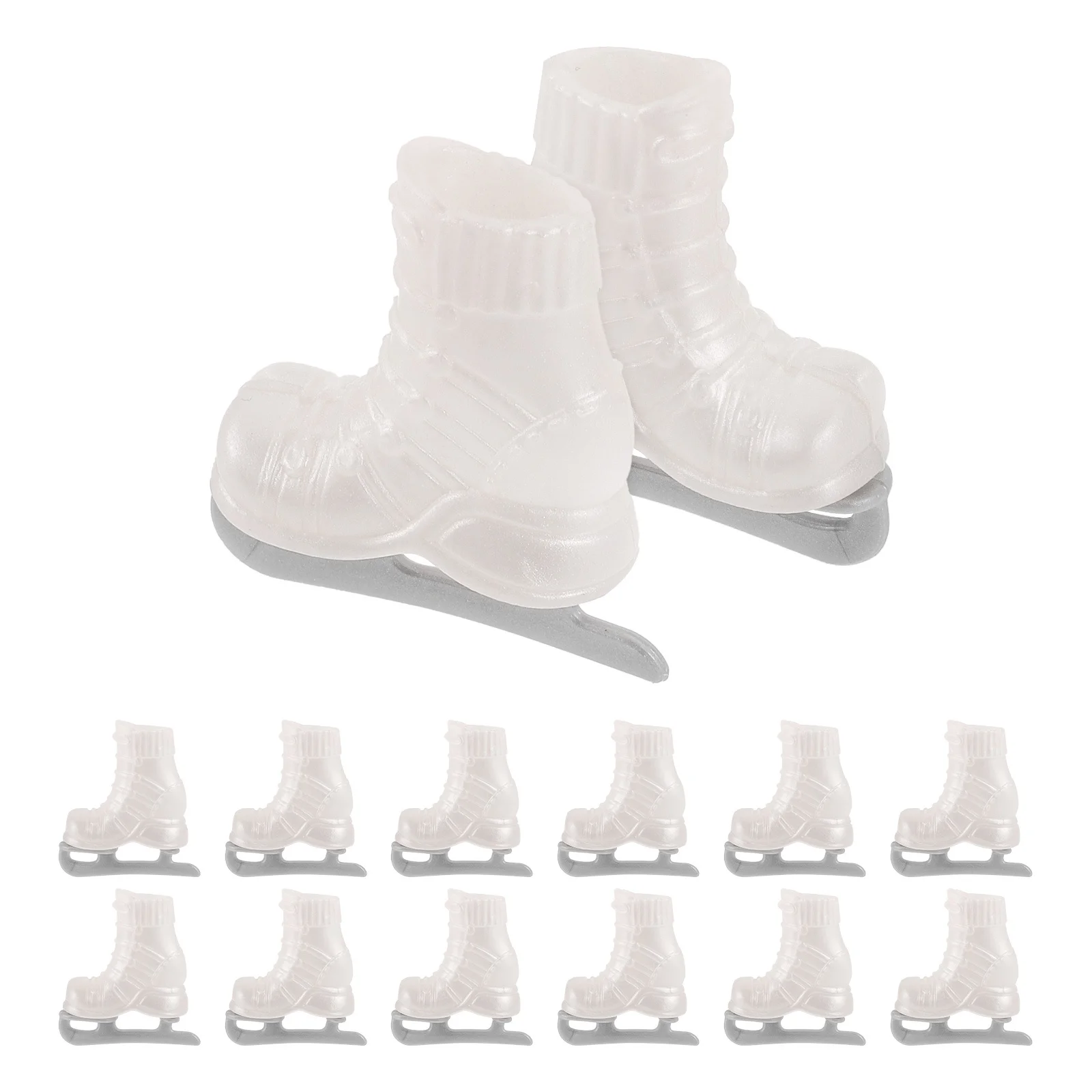 

10Pcs Miniature Roller Skates Complete Set 1 6 Scale Winter Sports Skating Shoes Mini House Decor Ice Skating Toy