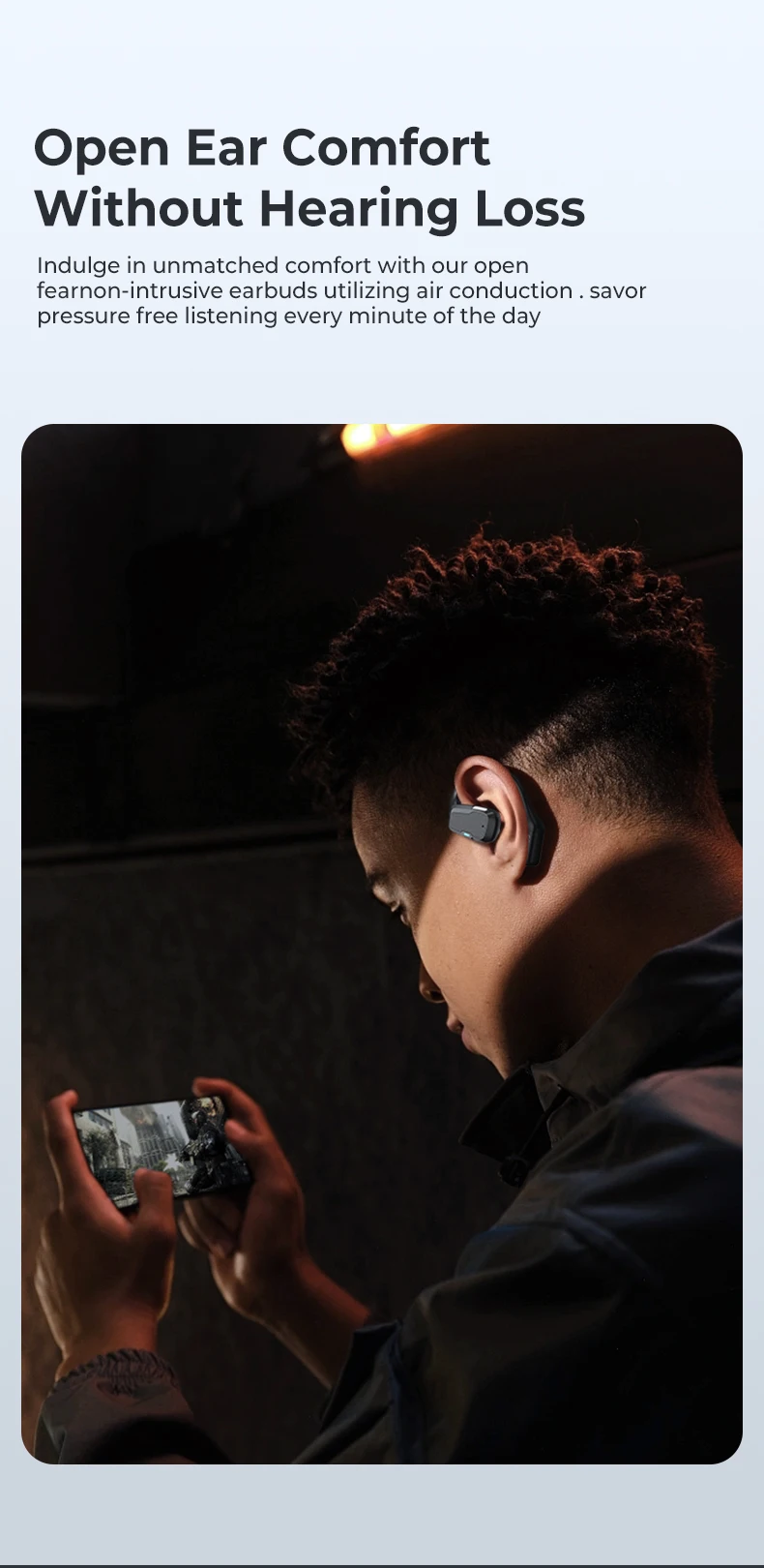 [AI Translator] MINISO M98 Drahtlose Kopfhörer OWS Sport Bluetooth Kopfhörer Gaming Headset ASMR APP Übersetzung Ohrhörer IPX5 – Detail 10