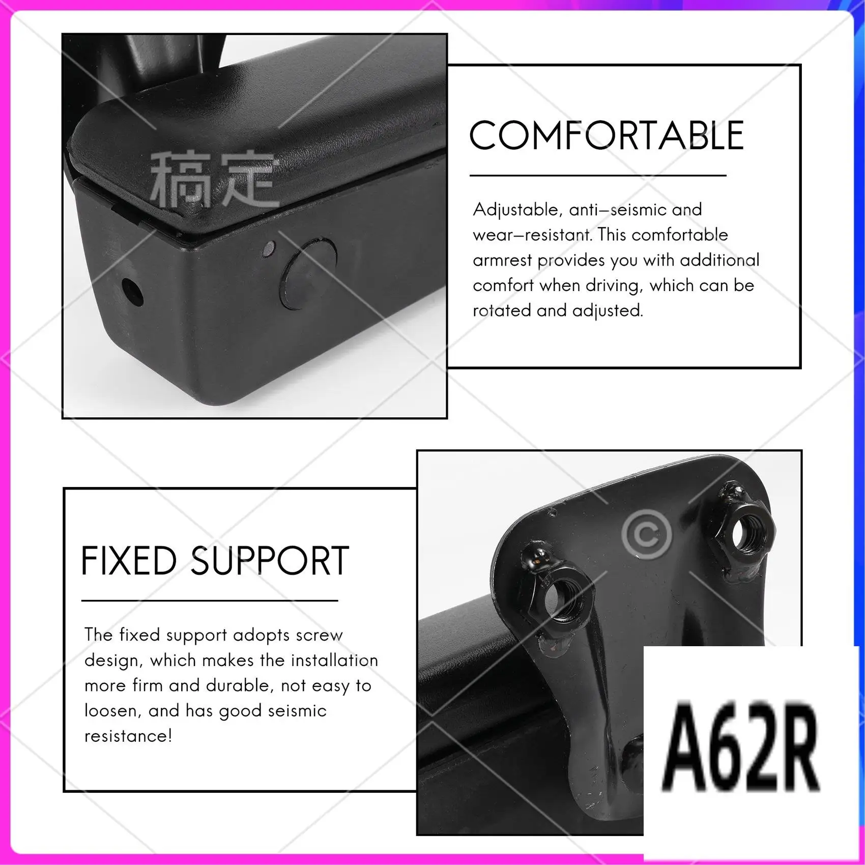 

R2-Car Universal Adjustable Car Seat Armrest For Rv Motorhome Truck Auto Parts