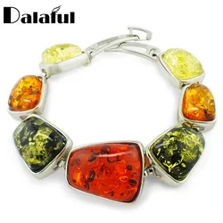 New Multicolor Baltic Simulated Imitation Honey Link 22CM Long Bracelets For Women Jewelry Bracelets & Bangles L82401