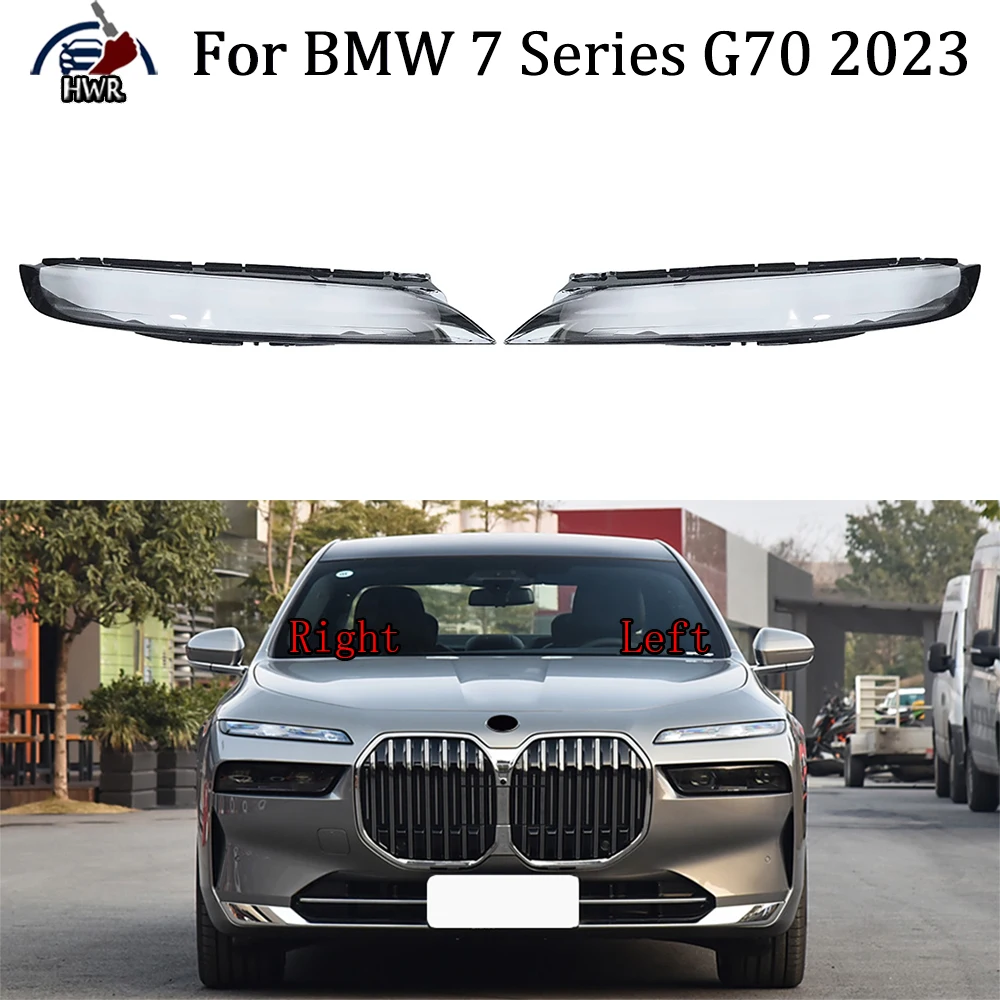 

Daytime Running Lights Transparent Cover Lamp Shell Clear Lens Plexiglass Replace Original Lampshade For BMW 7 Series G70 2023