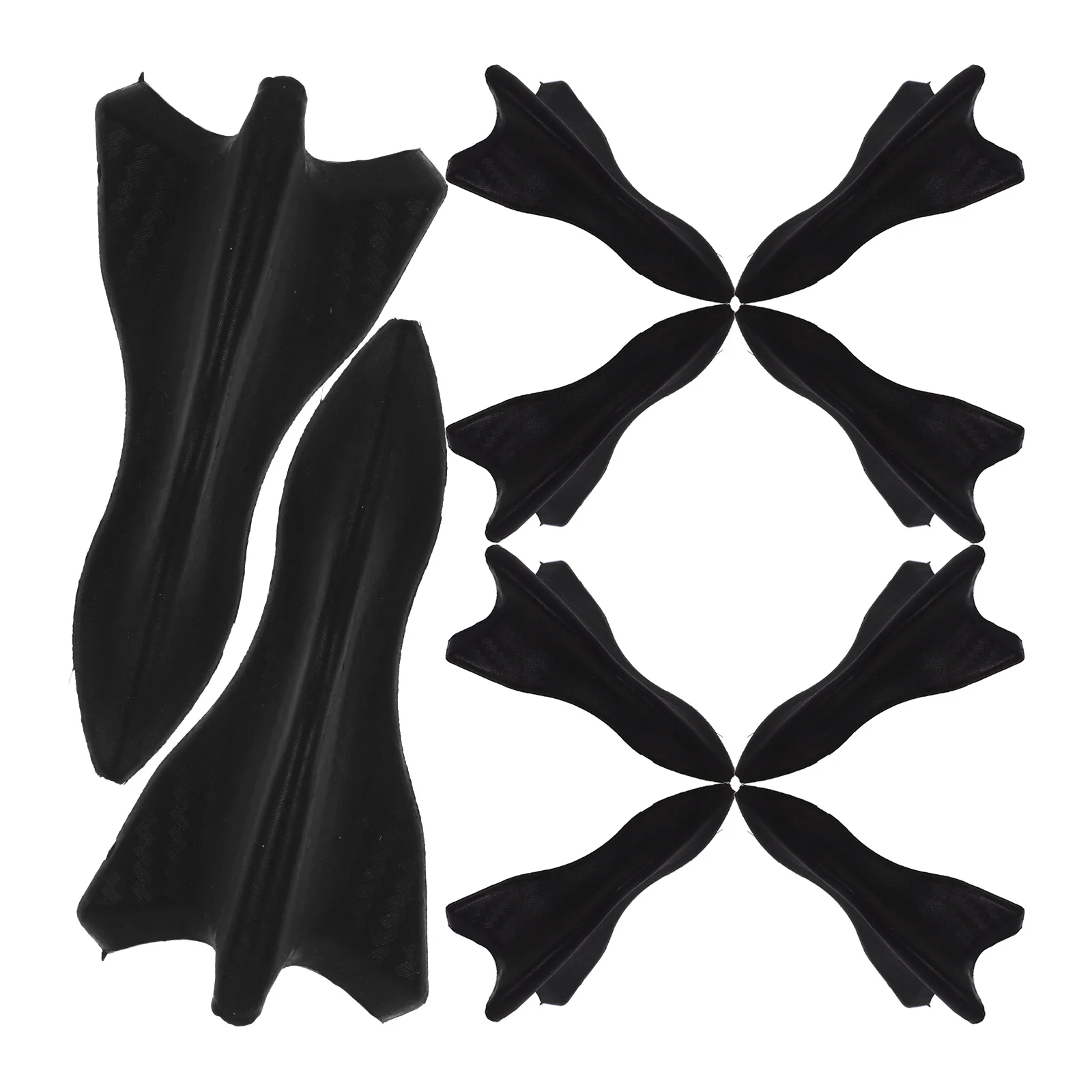 

10pcs Shark Fin Antenna Decorative Car Roof Accessories ABS Material Easy Installation Universal Fit Cool Styling