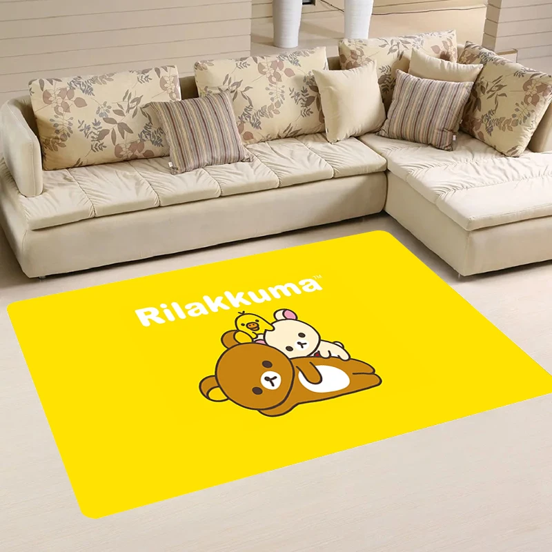 

Cute R-Rilakkuma Room Mats Home Kitchen Carpet Door Mat Rugs Balcony Carpets Foot Rug Doormat Entrance Bathroom Bath House Floor