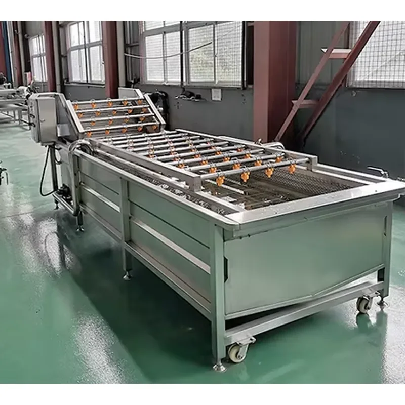 Automatic Vegetable Washer Fruit Cleaning Machine with Water Recycling System Remote Control 380V Energy-Saving CE Certified