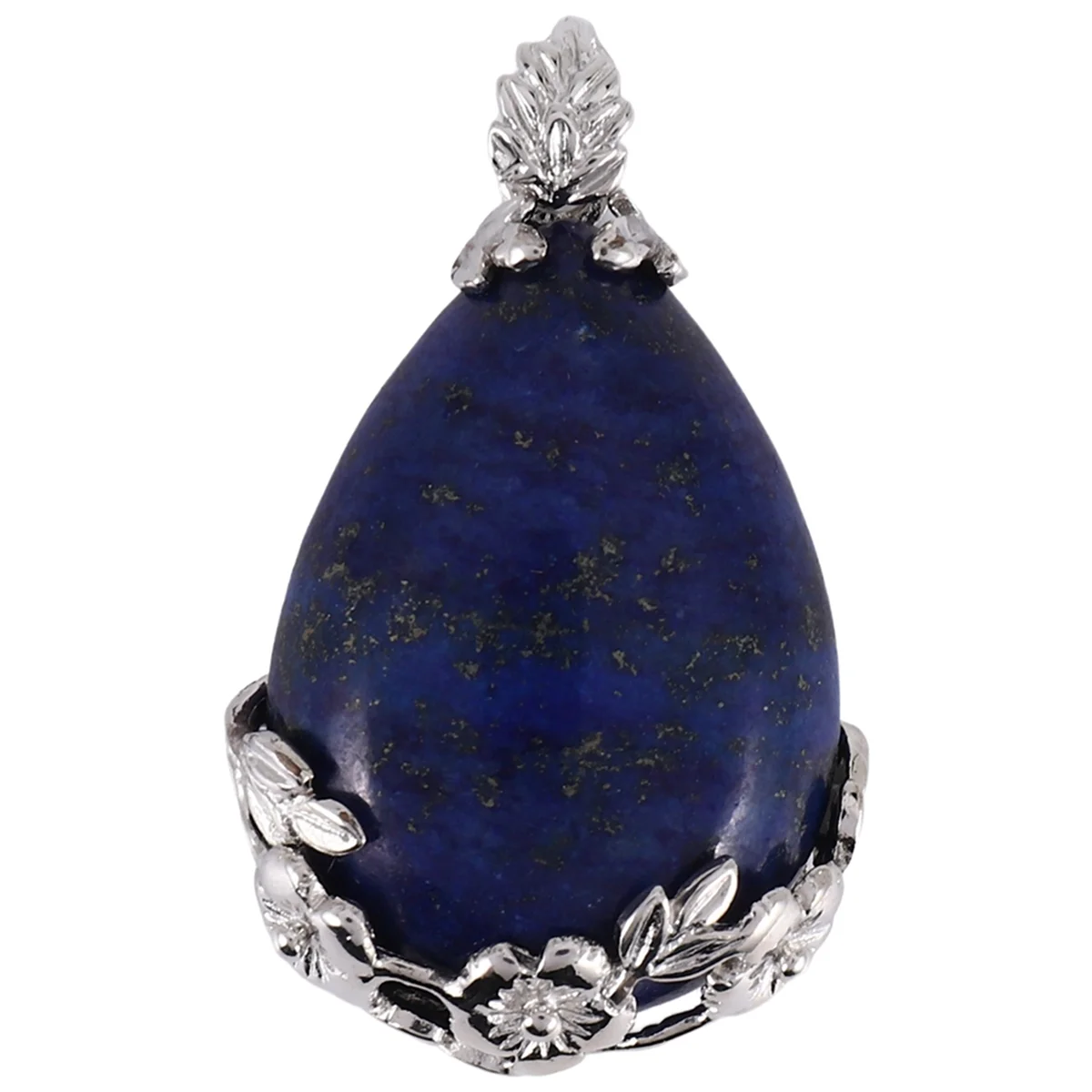 ABMO Women Angel Tears Water Drop Semi-Precious Gemstones Pendant -Lapis lazuli