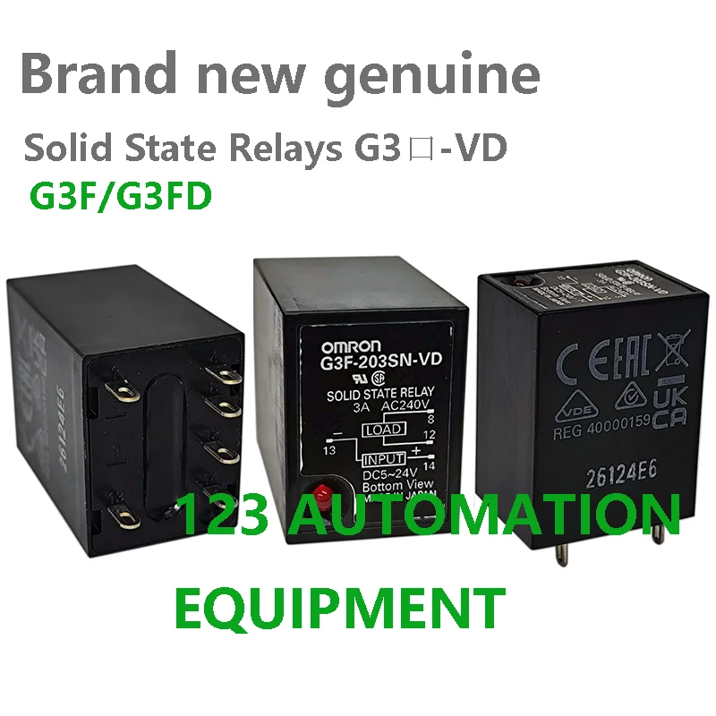 

Аутентичные новые твердотельные реле Omron G3F-203SLN-VD G3F-203SN-VD G3FD-102SN-VD G3FD-X03SN-VD, реле 24 В постоянного тока