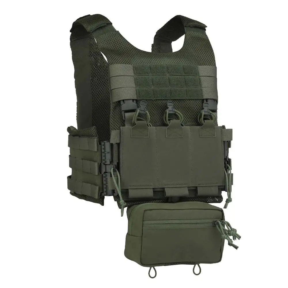 POSEIDON DEFENSE LV119 Maritime Vest Plate Carrier Fast Detach Cummerbund With 5.56 Triple Mag Pouch Storage Drop Bag Pocket
