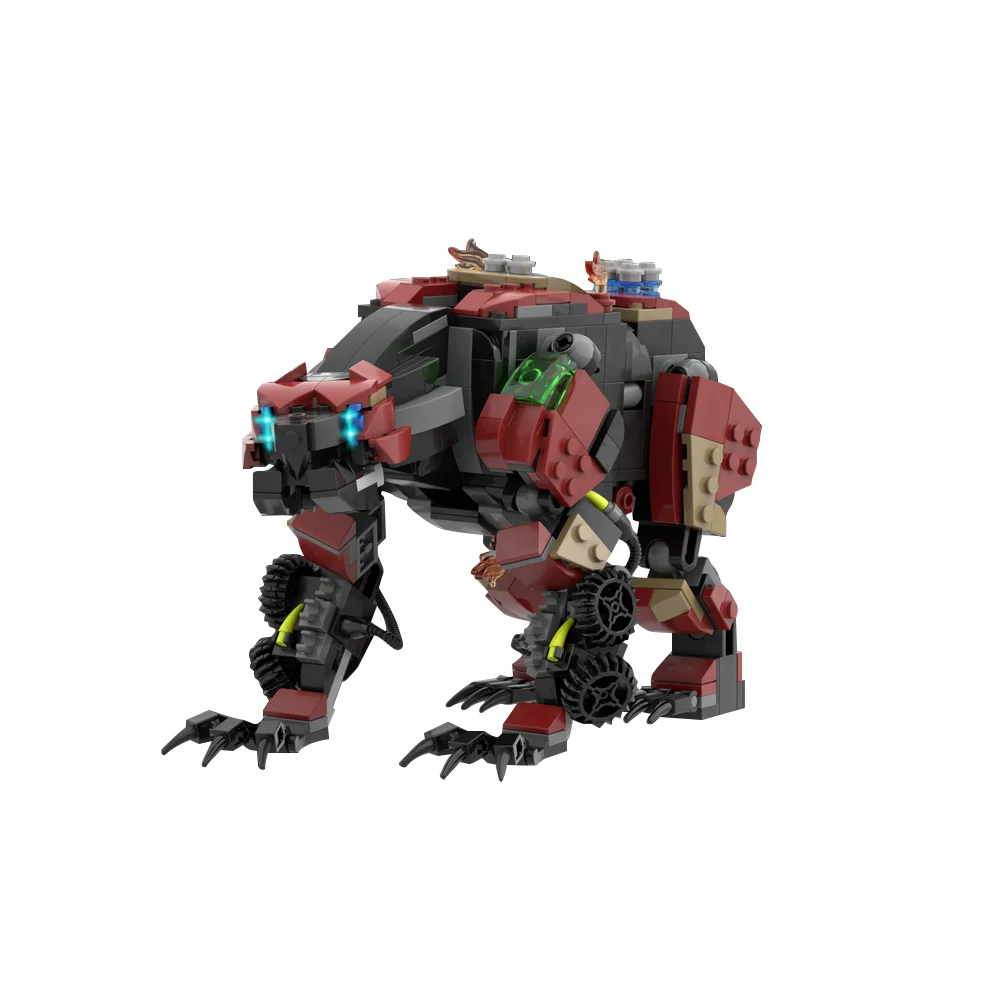 Gobricks MOC Horizons Dawned Fireclaw Bricks Model Attack Monster Demon Fireclaw Building Blocks Toy Gift Juguetes