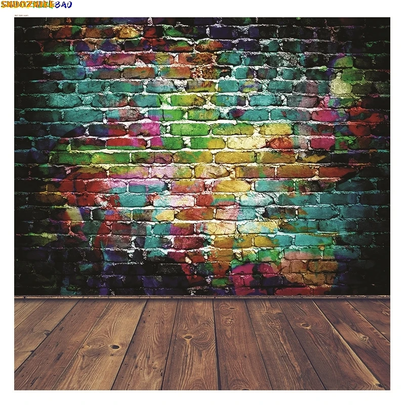 Vinyl Custom Friends Theme Photography Backdrops Pub 80s 90s Birthday Party Photoshoot Brick Wall Studio Background Props BW-31