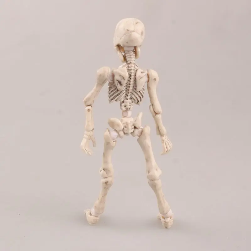 Leuke Fashion Design Mr. Bones Pose Skeleton Model met Hond Tafel Bureau Boek Mini Figuur kinderen Speelgoed Collectible Gift