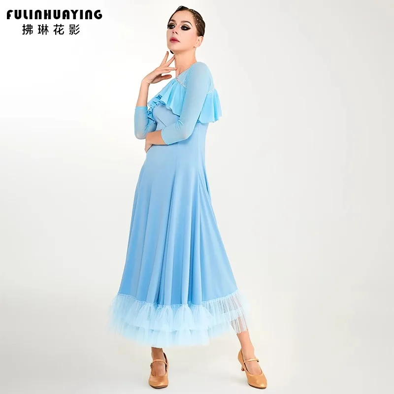 2025 社交ダンスドレス新国家標準ワルツ友情ダンスプロフェッショナル競技パフォーマンスドレス