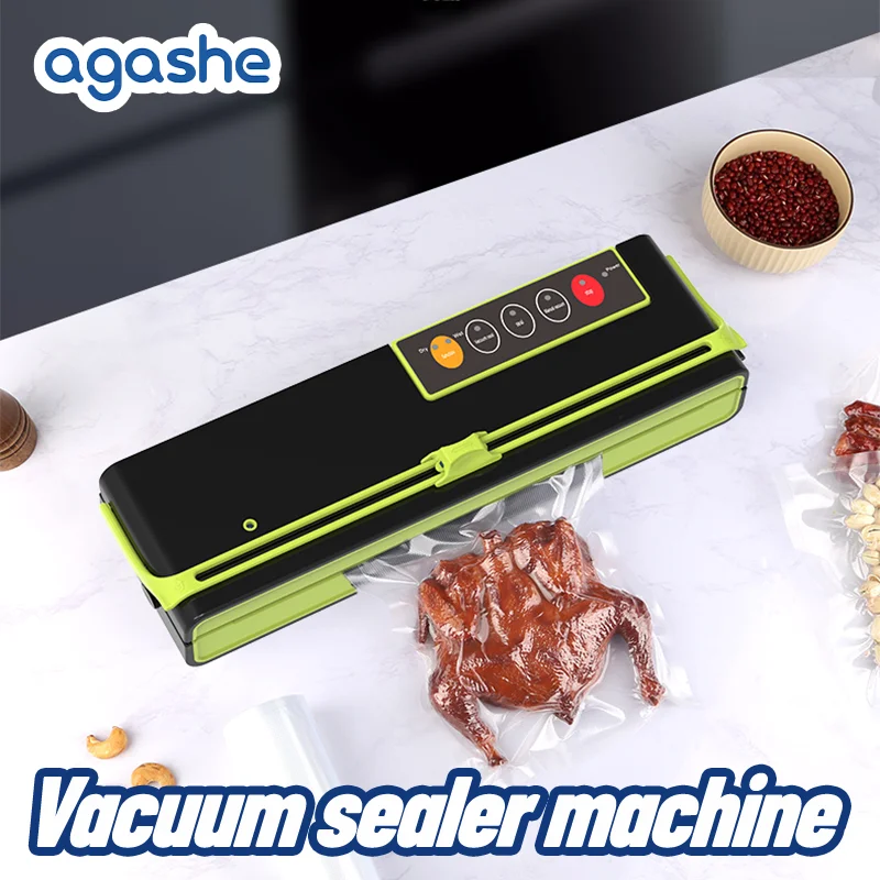 AGASHE Vacuum Sealer Machine With Cutter,32.0 cm best food vacuum packer for Foods Preservation,Degasser with Bag Holder