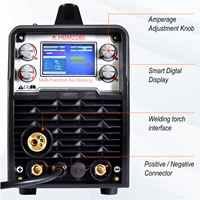 HZXVOGEN 200A 4 in 1 Multi-Function Aluminum Welding Machine Gasless Gas MIG/MMA&ARC/LIFT TIG Inverter Welder Synergy Tool 220V