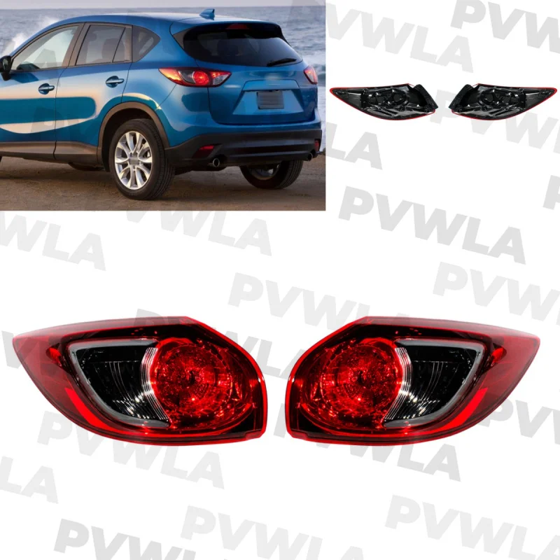 For Mazda CX-5 CX5 2012 2013 2014 2015 European version Pair Left & Right Outer Side Without Bulbs Rear Tail Light Lamp