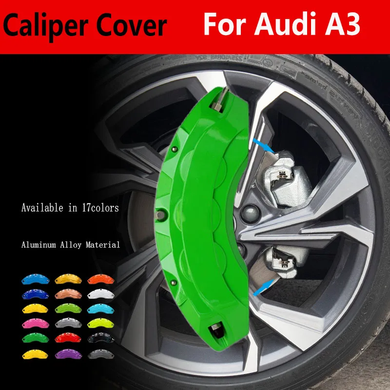 Car Brake Caliper Cover For Audi A3 Fit Base Attraction Hatchback Dynamic Premium Plus Select Sedan Cabrio Convertible 2/4-Door