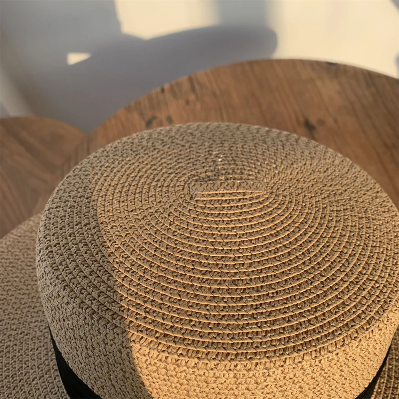 Sombreros de paja de diseñador Para hombre y mujer, gorros de viaje con sombrilla, ala plana, gorros de paja Para hombre y mujer