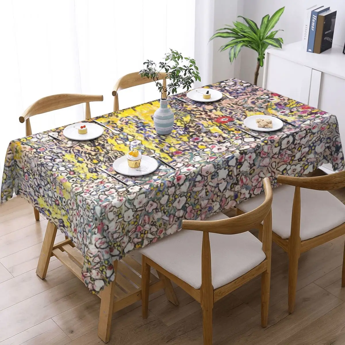 Custom Rectangular Horticultural Landscape Tablecloth Fit 40