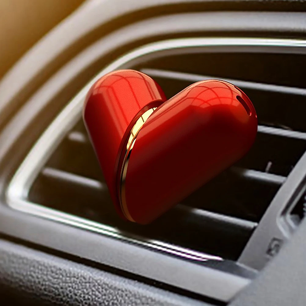 

1 set 1 Set Heart Shaped Aroma Diffuser Double Tablets Air Freshener Odor For Car Home Decor Aromatherapy Ornament
