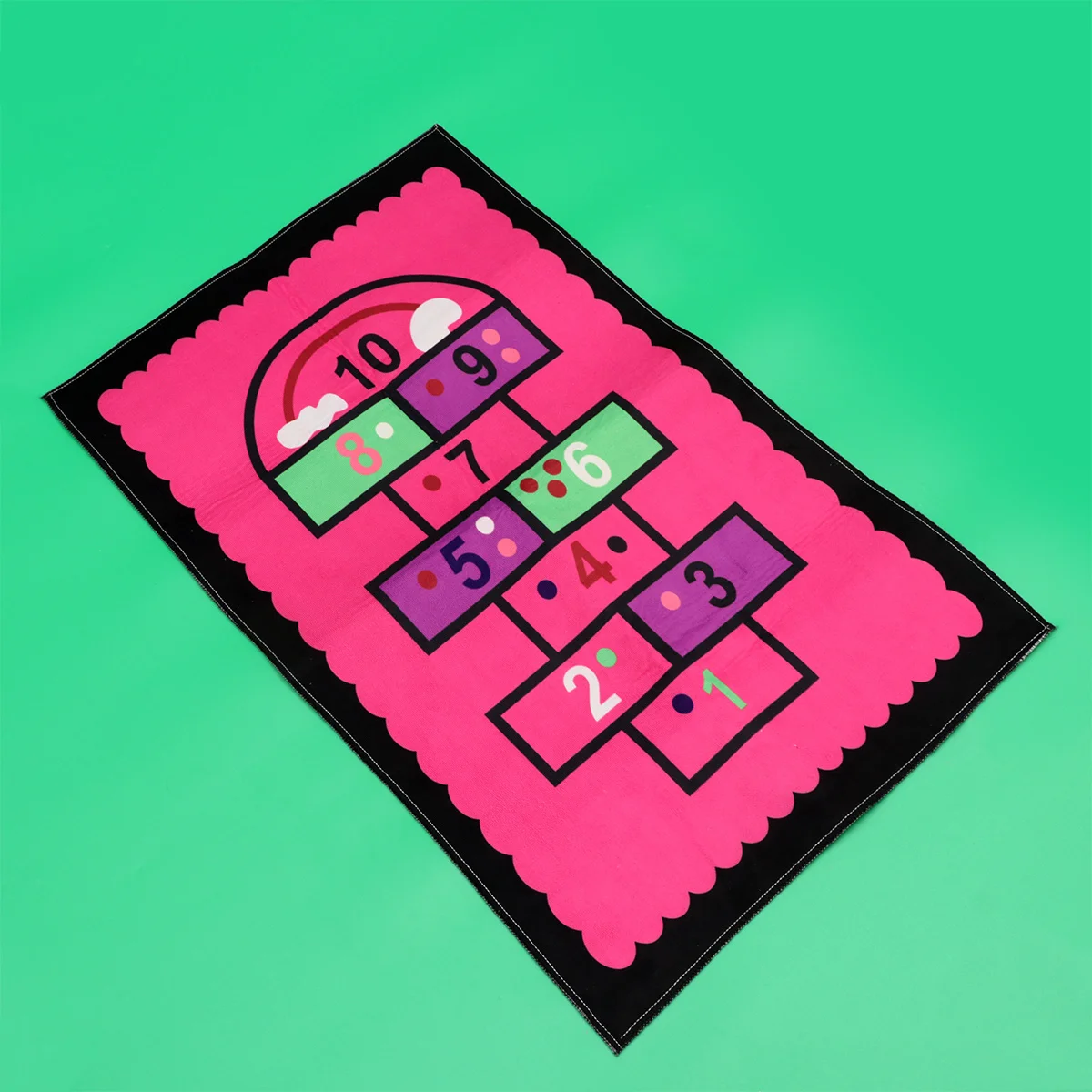 

1Pcs Cute Heart Shaped Floor Mat for Kids Educational Game Pad Soft Waterproof Carpet Ideal for Daycare Bedroom Home Decor Pink